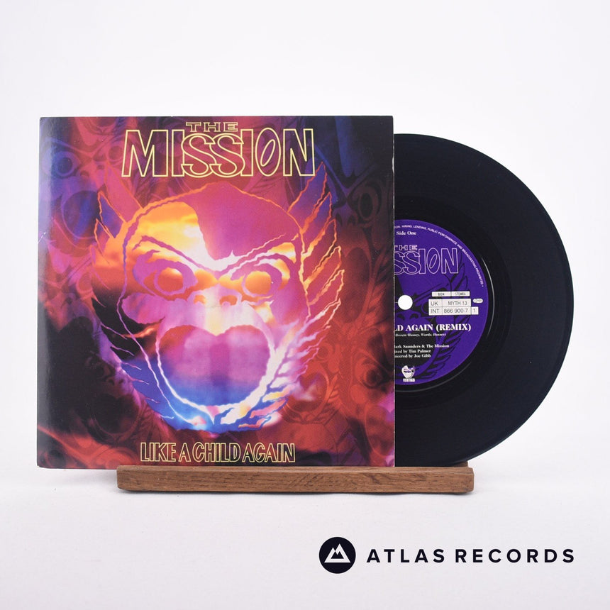 The Mission Like A Child Again 7" Vinyl Record - Front Cover & Record