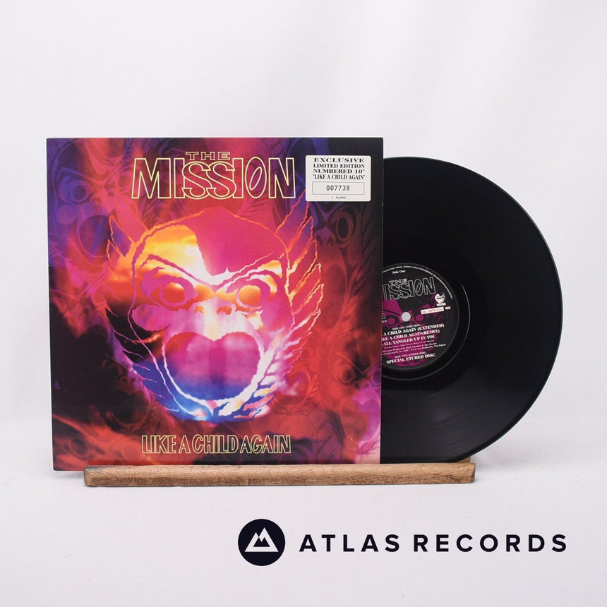 The Mission Like A Child Again 10" Vinyl Record - Front Cover & Record