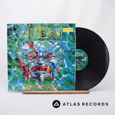 The Mission Shades Of Green 12" Vinyl Record - Front Cover & Record