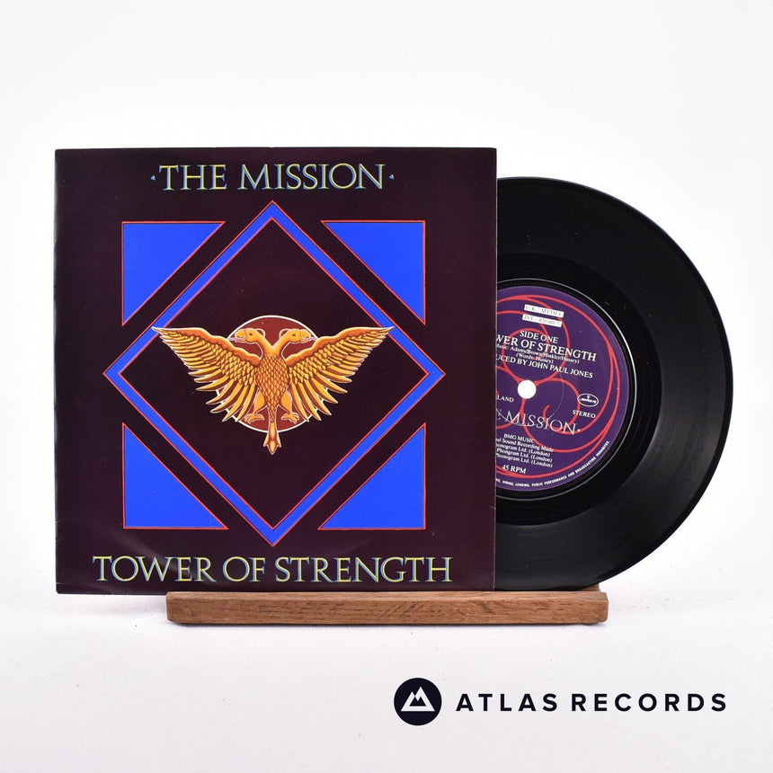 The Mission Tower Of Strength 7" Vinyl Record - Front Cover & Record