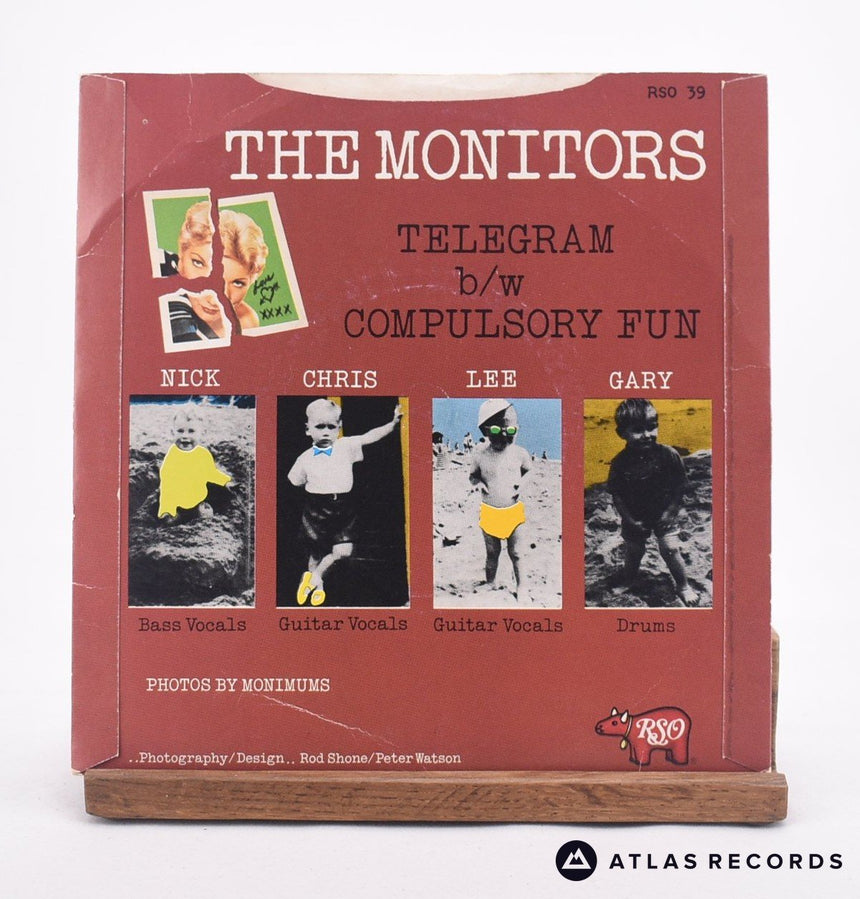 The Monitors - Telegram - 7" Vinyl Record - VG+/VG+