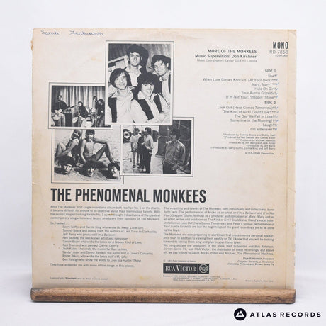 The Monkees - More Of The Monkees - 1K 3K LP Vinyl Record - VG+/VG+