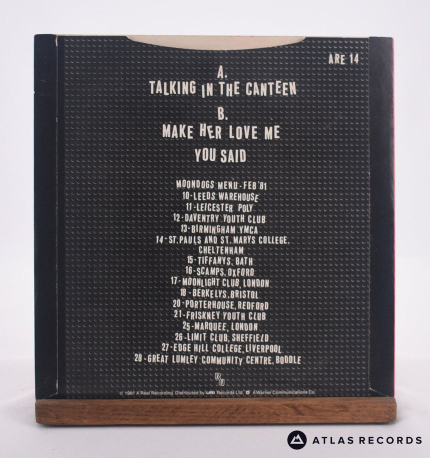 The Moondogs - Talking In The Canteen - 7" Vinyl Record - EX/VG+