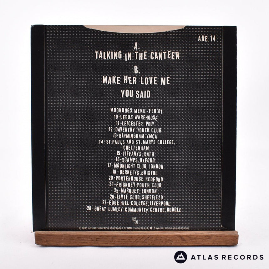 The Moondogs - Talking In The Canteen - 7" Vinyl Record - EX/EX