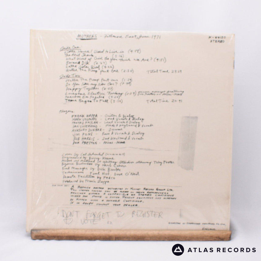 The Mothers - Fillmore East June 1971 - LP Vinyl Record - EX/VG+