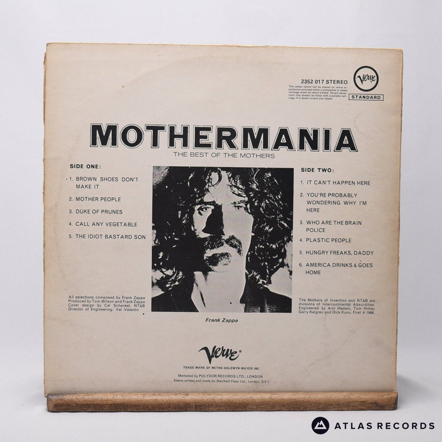 The Mothers - Mothermania (The Best Of The Mothers) - LP Vinyl Record - VG+/VG+