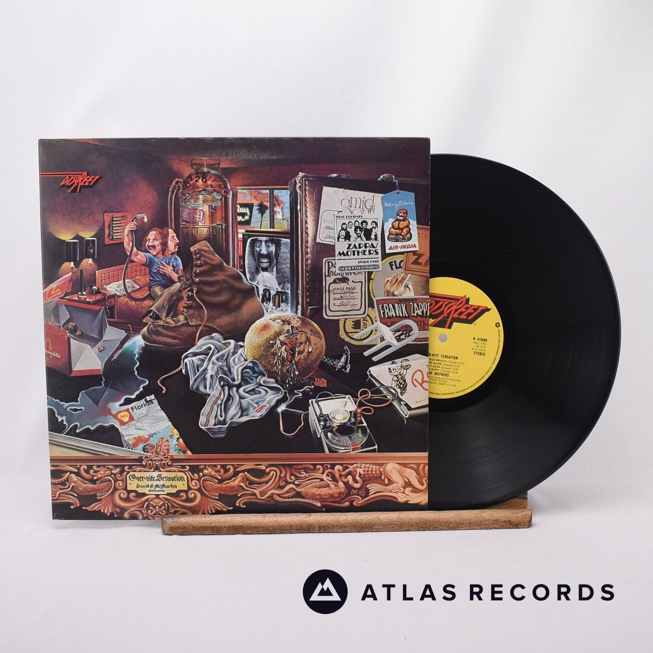 The Mothers Over-Nite Sensation LP Vinyl Record - Front Cover & Record