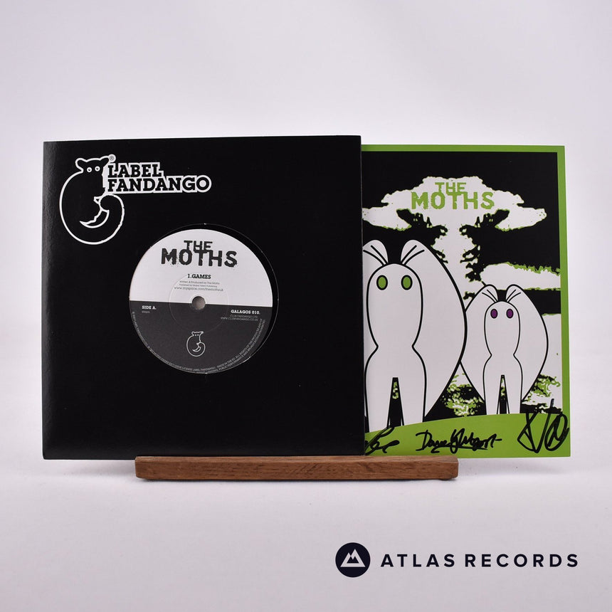 The Moths! Games 7" Vinyl Record - Front Cover & Record