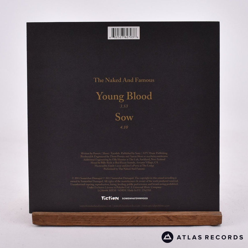 The Naked And Famous - Young Blood - 7" Vinyl Record - NM/NM
