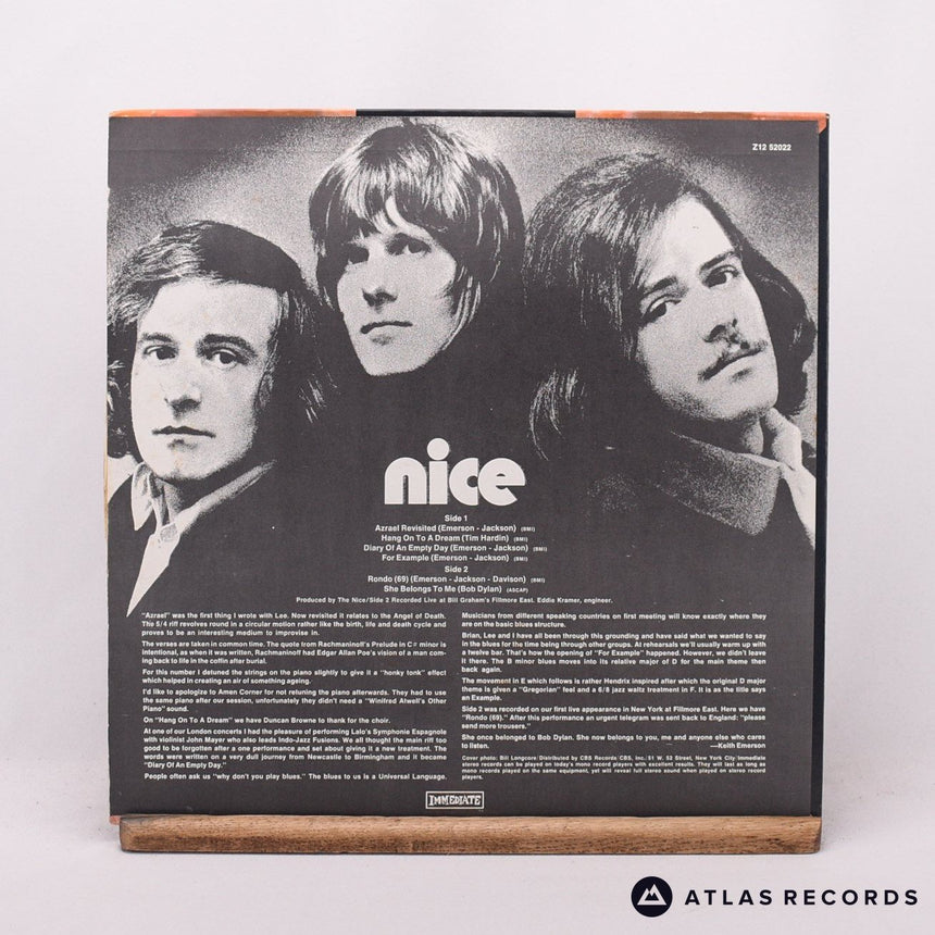 The Nice - Nice - LP Vinyl Record - EX/VG+