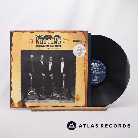 The Notting Hillbillies Missing... Presumed Having A Good Time LP Vinyl Record - Front Cover & Record