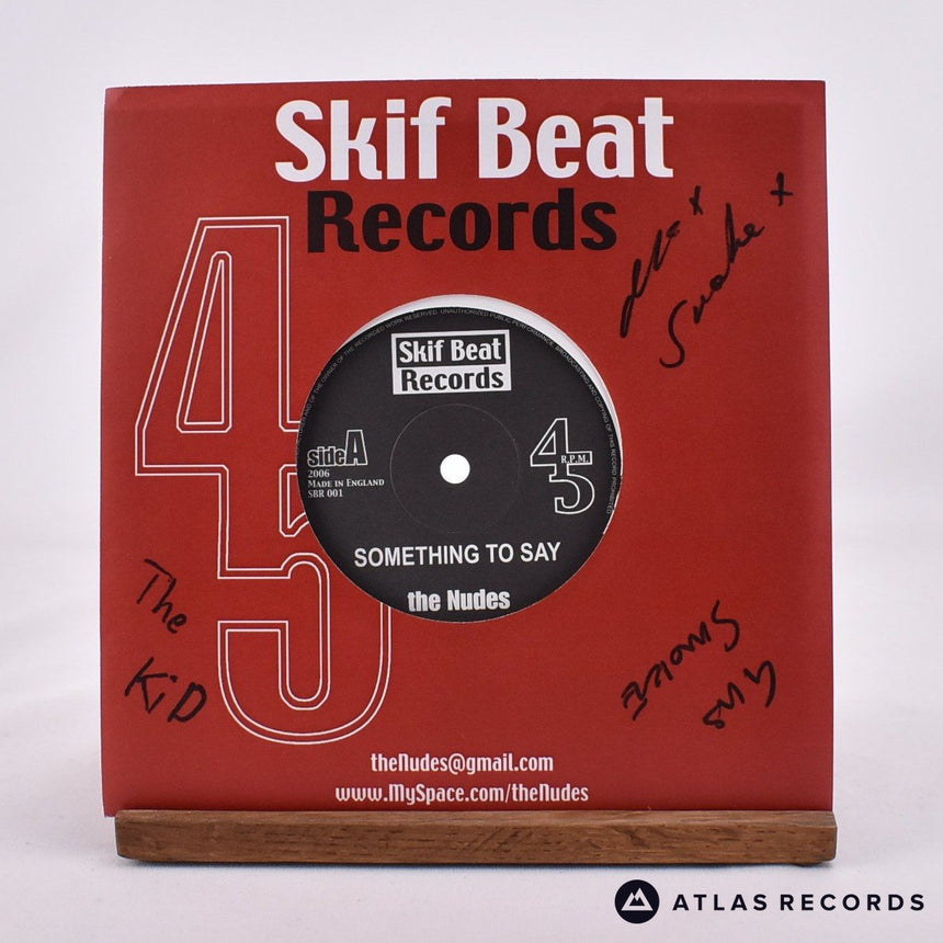 The Nudes Something To Say 7" Vinyl Record - Front Cover & Record
