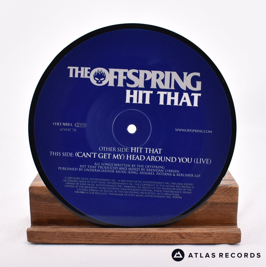 The Offspring - Hit That - Picture Disc 7" Vinyl Record - EX/NM