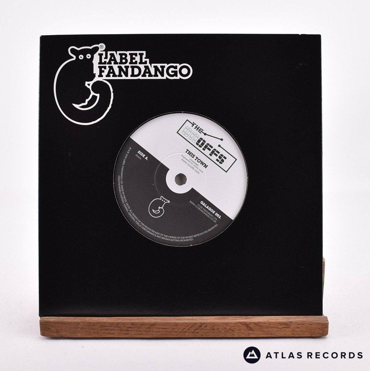 The On Offs This Town 7" Vinyl Record - Front Cover & Record