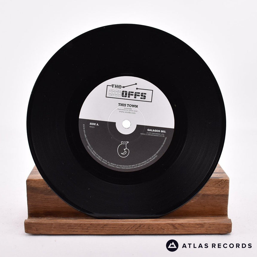 The On Offs - This Town - Die-Cut Sleeve 7" Vinyl Record - NM/NM