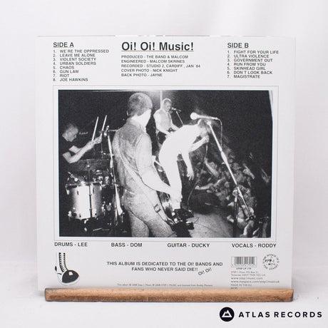 The Oppressed - Oi! Oi! Music! - Red Reissue LP Vinyl Record - NM/NM