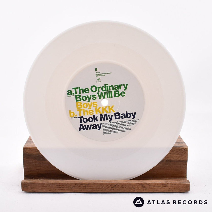 The Ordinary Boys - Boys Will Be Boys - White Numbered 7" Vinyl Record - NM/NM