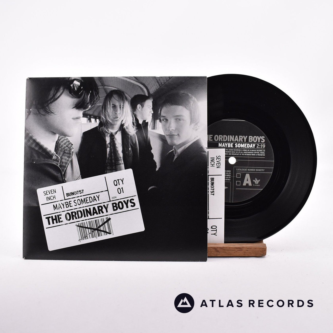 The Ordinary Boys Maybe Someday 7" Vinyl Record - Front Cover & Record