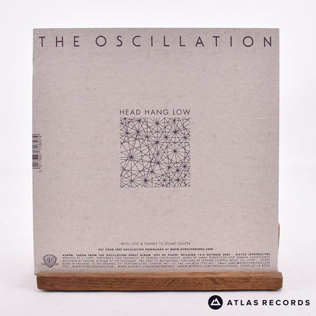 The Oscillation - Head Hang Low - Etched 7" Vinyl Record - NM/NM