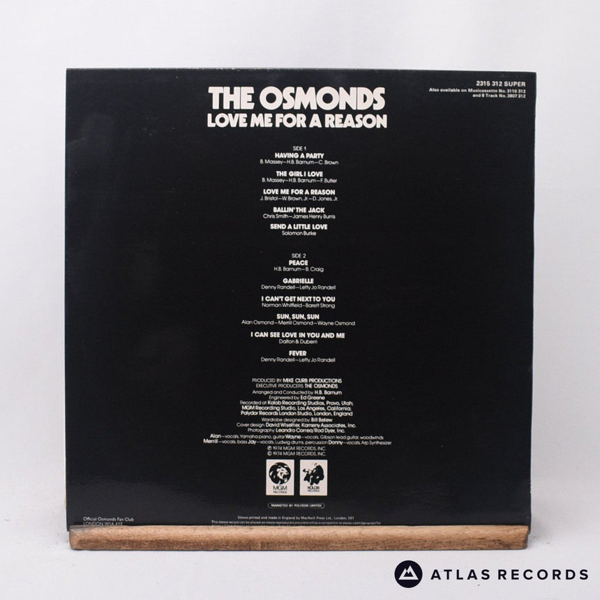 The Osmonds - Love Me For A Reason - LP Vinyl Record - VG+/VG+