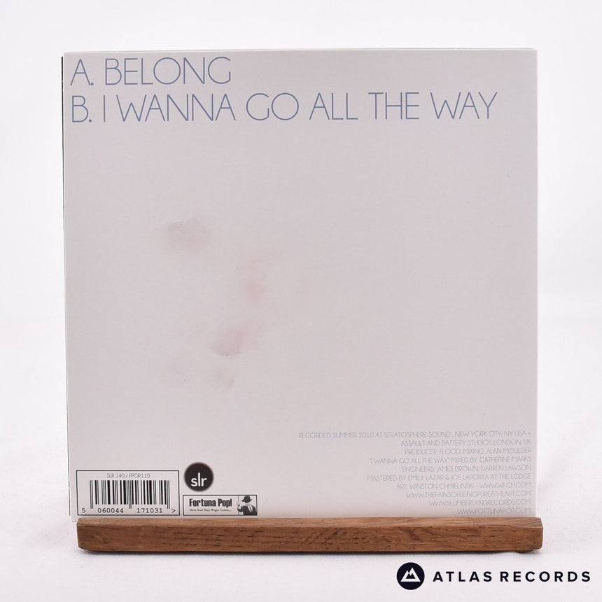 The Pains Of Being Pure At Heart - Belong - Blue 7" Vinyl Record - NM/EX