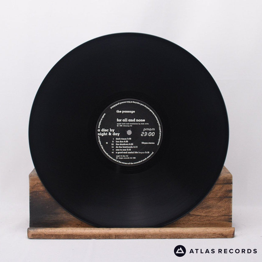 The Passage - For All And None - Lyric Sheet Townhouse LP Vinyl Record - EX/EX