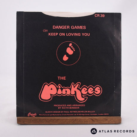 The Pinkees - Danger Games - 7" Vinyl Record - EX/VG+