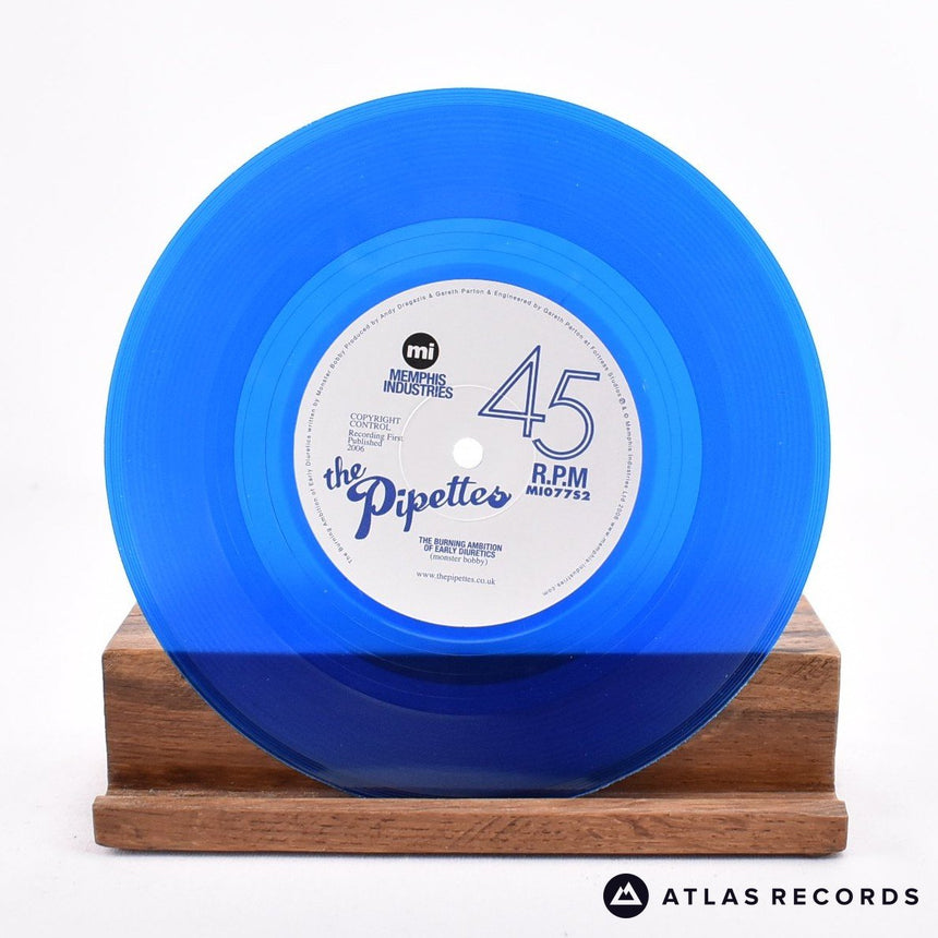 The Pipettes - Judy - Blue Transparent Die-Cut Sleeve 7" Vinyl Record - EX/NM