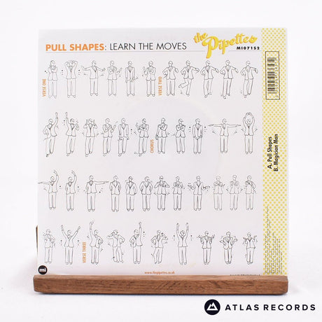 The Pipettes - Pull Shapes - Yellow Die-Cut Sleeve 7" Vinyl Record - NM/NM