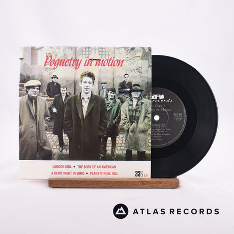 The Pogues Poguetry In Motion 7" Vinyl Record - Front Cover & Record