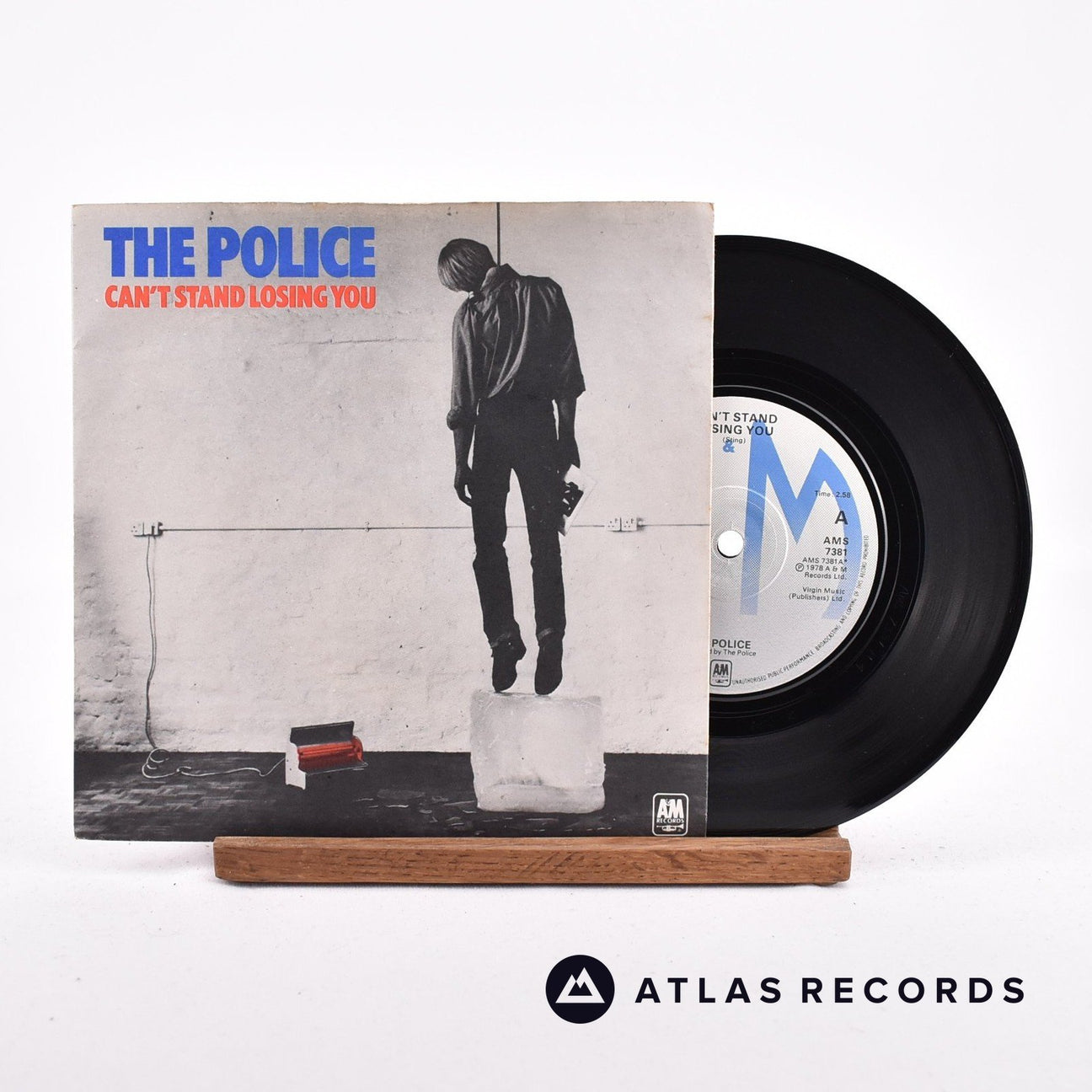 The Police Can't Stand Losing You 7" Vinyl Record - Front Cover & Record