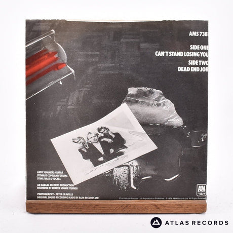 The Police - Can't Stand Losing You - Blue 7" Vinyl Record - EX/VG+