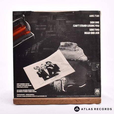 The Police - Can't Stand Losing You - Blue 7" Vinyl Record - EX/VG+