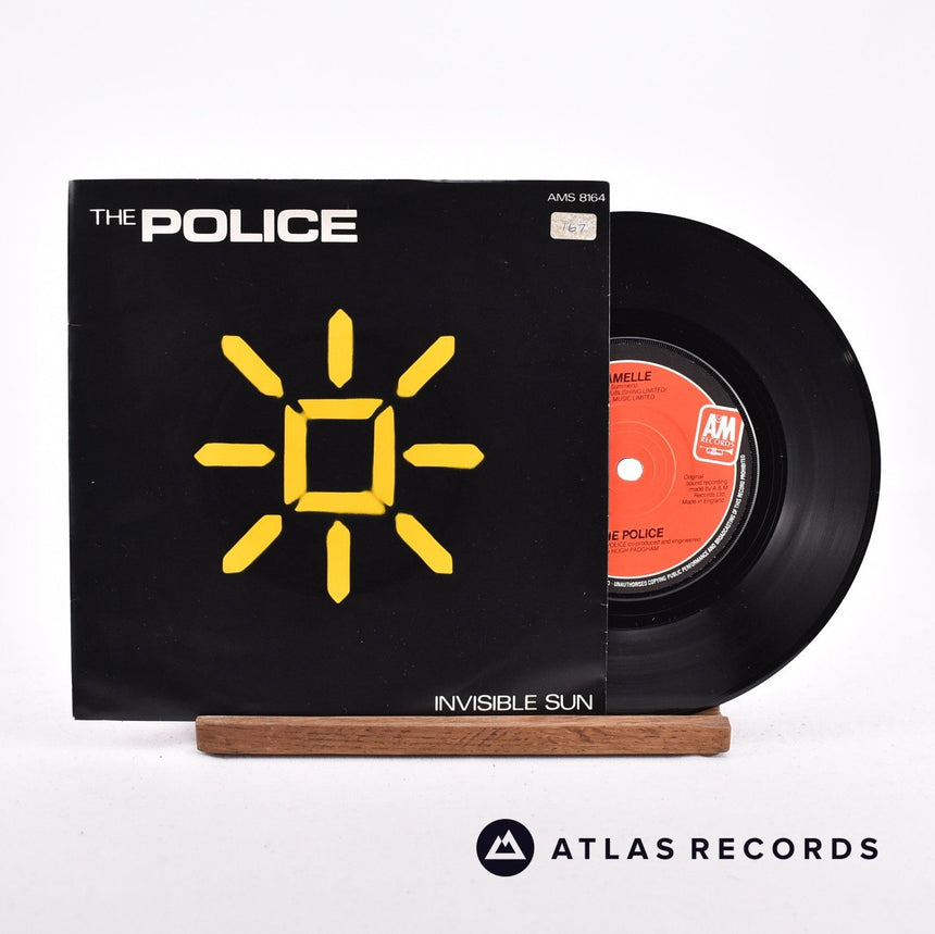 The Police Invisible Sun 7" Vinyl Record - Front Cover & Record