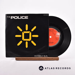 The Police Invisible Sun 7" Vinyl Record - Front Cover & Record