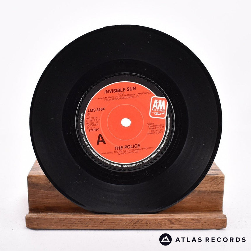 The Police - Invisible Sun - Misprint 7" Vinyl Record - VG+/VG+