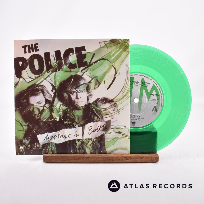 The Police Message In A Bottle 7" Vinyl Record - Front Cover & Record