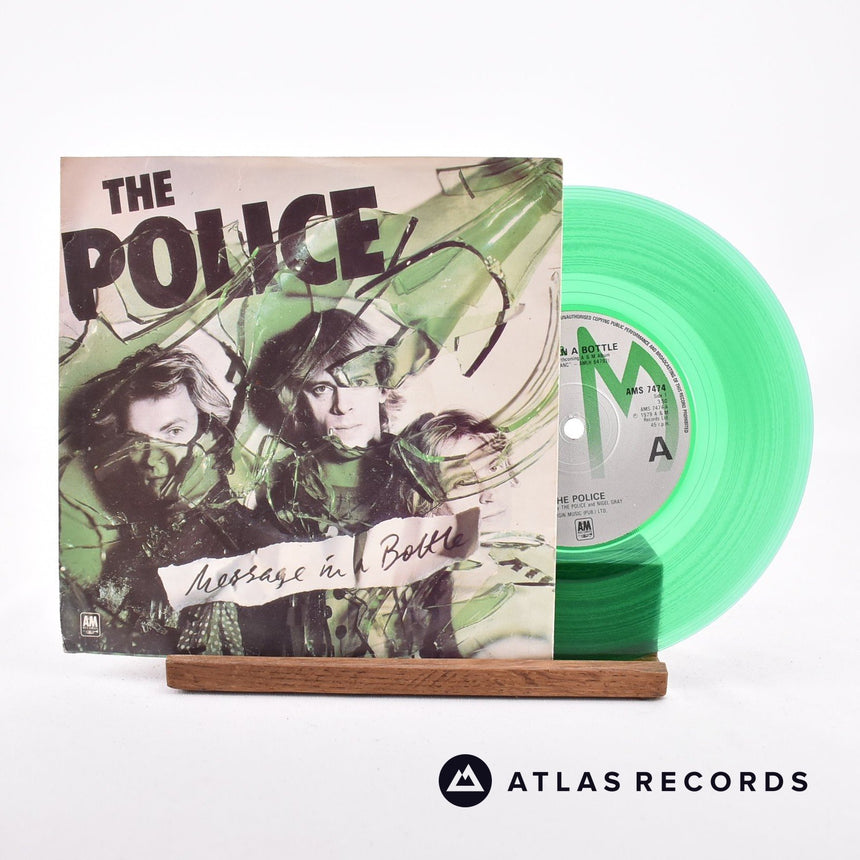 The Police Message In A Bottle 7" Vinyl Record - Front Cover & Record