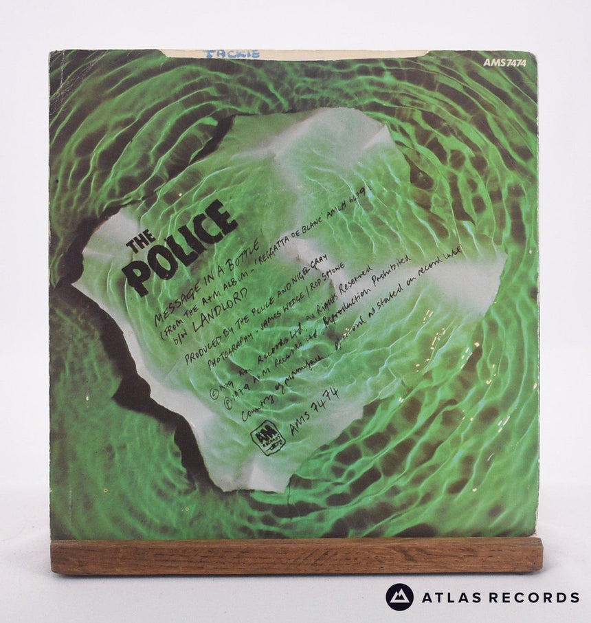 The Police - Message In A Bottle - Green 7" Vinyl Record - VG+/VG+