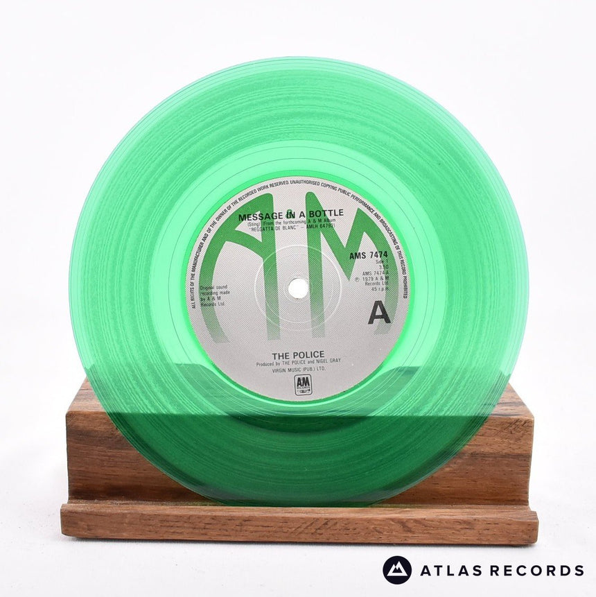 The Police - Message In A Bottle - Green 7" Vinyl Record - VG+/EX