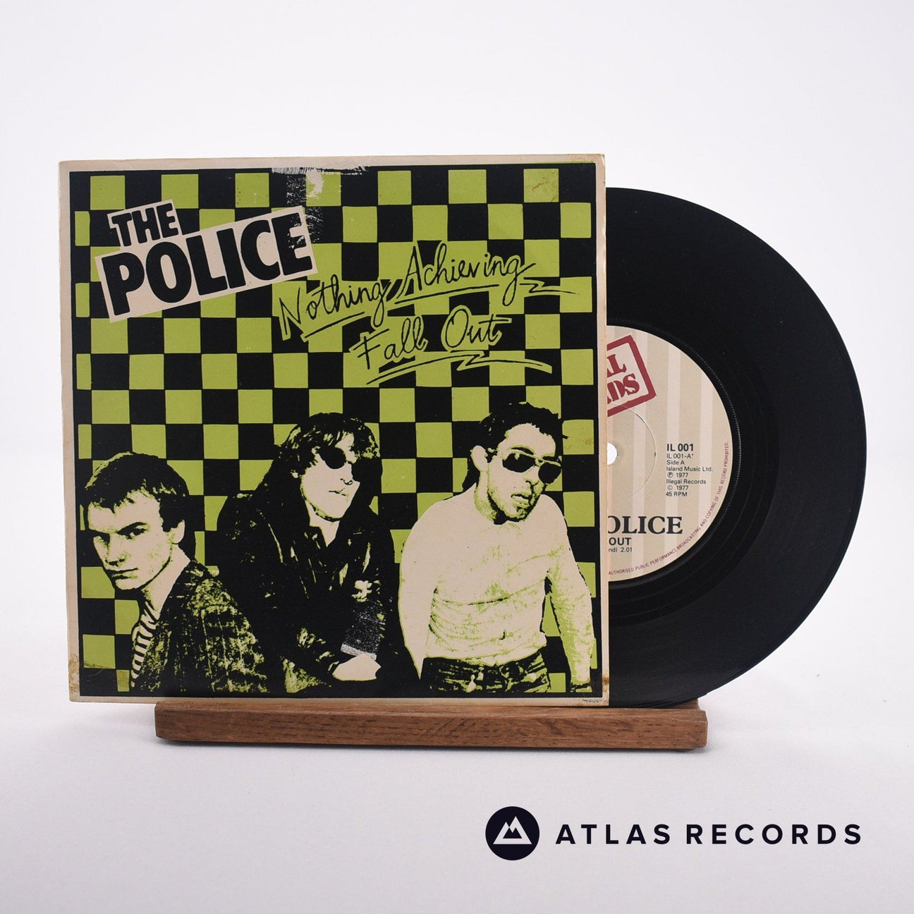 The Police Nothing Achieving 7" Vinyl Record - Front Cover & Record