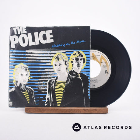 The Police Walking On The Moon 7" Vinyl Record - Front Cover & Record