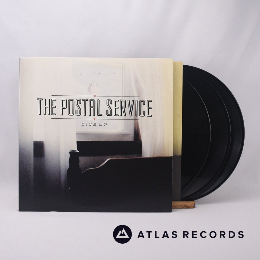 The Postal Service Give Up LP + Double LP Vinyl Record - Front Cover & Record