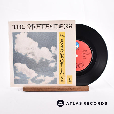 The Pretenders Message Of Love 7" Vinyl Record - Front Cover & Record