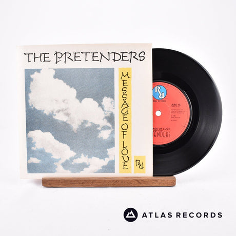 The Pretenders Message Of Love 7" Vinyl Record - Front Cover & Record