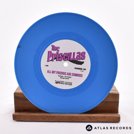 The Priscillas - All My Friends Are Zombies - Blue 7" Vinyl Record - NM/NM