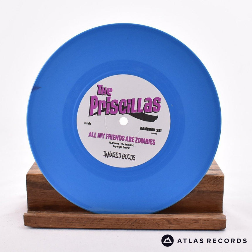 The Priscillas - All My Friends Are Zombies - Blue 7" Vinyl Record - NM/NM