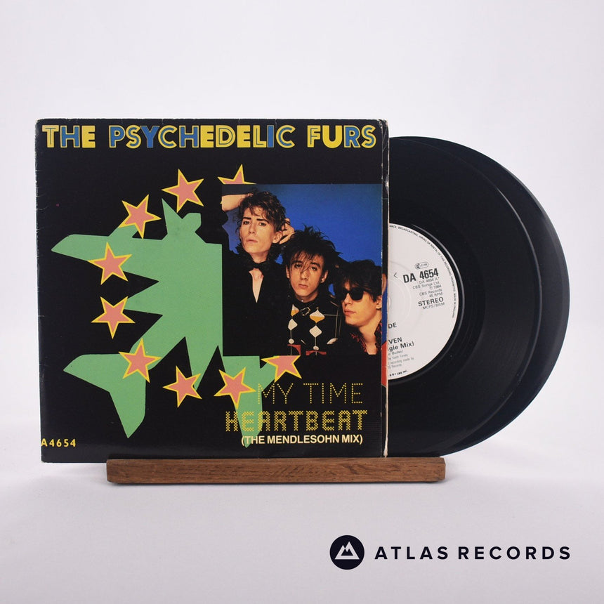 The Psychedelic Furs Heartbeat 2 x 7" Vinyl Record - Front Cover & Record