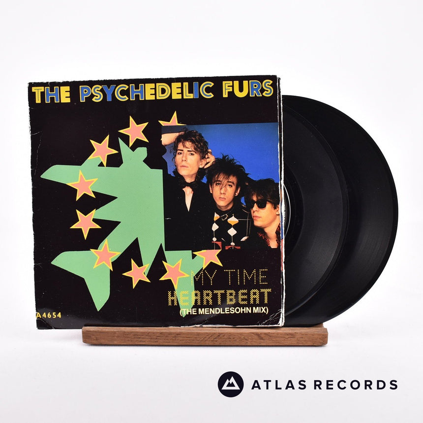 The Psychedelic Furs Heartbeat 2 x 7" Vinyl Record - Front Cover & Record