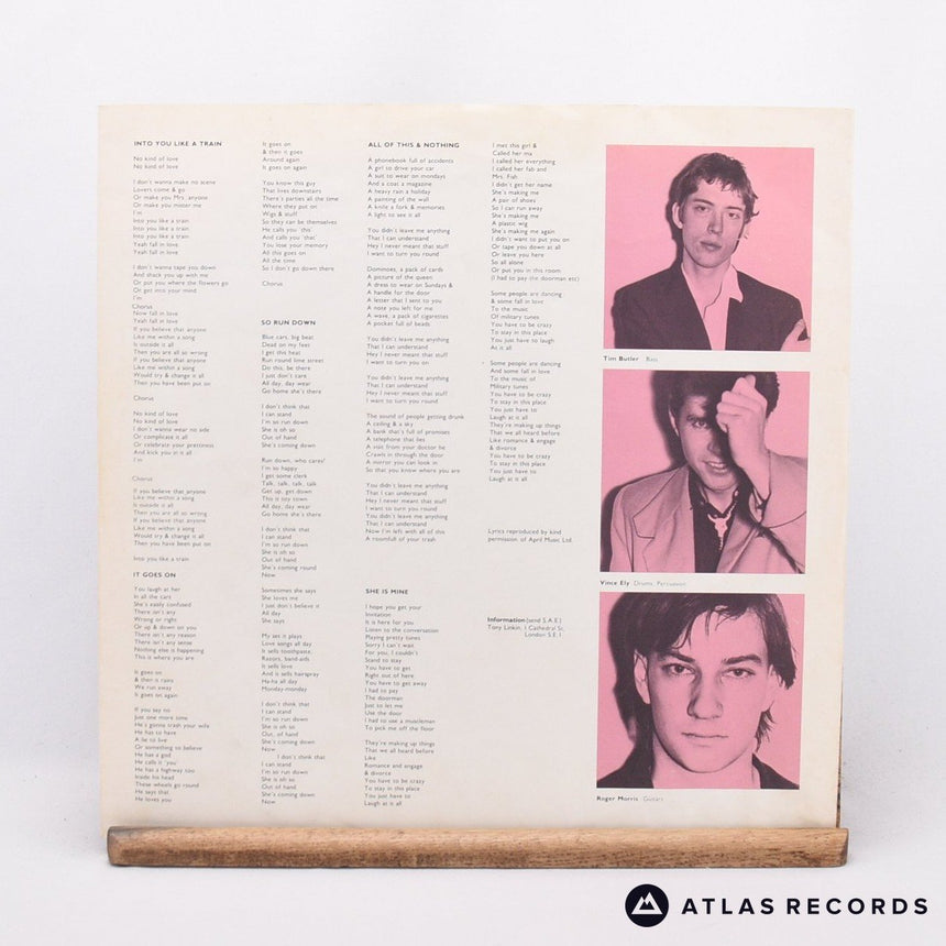 The Psychedelic Furs - Talk Talk Talk - Poster Townhouse LP Vinyl Record - EX/EX
